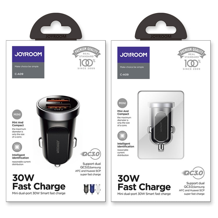 JOYROOM 30W Mini Dual QC3.0 Smart Car Charger C-A09