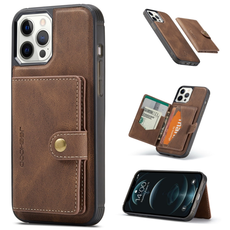 JEEHOOD Retro Magnetic Detachable Wallet Case iPhone 12 mini