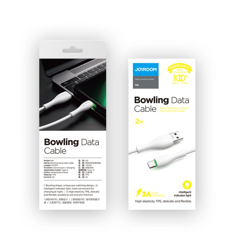 JOYROOM M8 Bowling 2.4A USB to Type-C 2m Data Cable S-2030M8