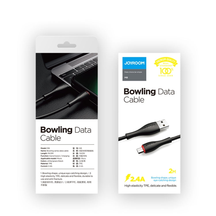 JOYROOM M8 Bowling 2.4A USB to Micro USB 1m Data Cable S-1030M8