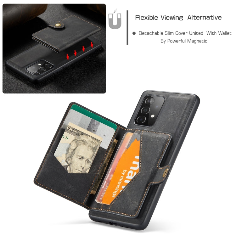 JEEHOOD Retro Magnetic Detachable Wallet Case Samsung A52 4G / 5G