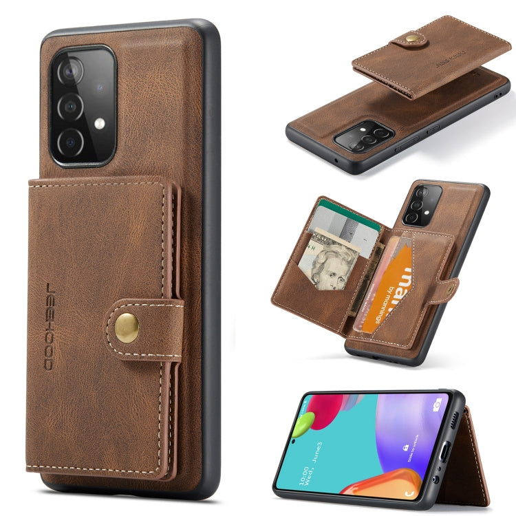 JEEHOOD Retro Magnetic Detachable Wallet Case Samsung A52 4G / 5G