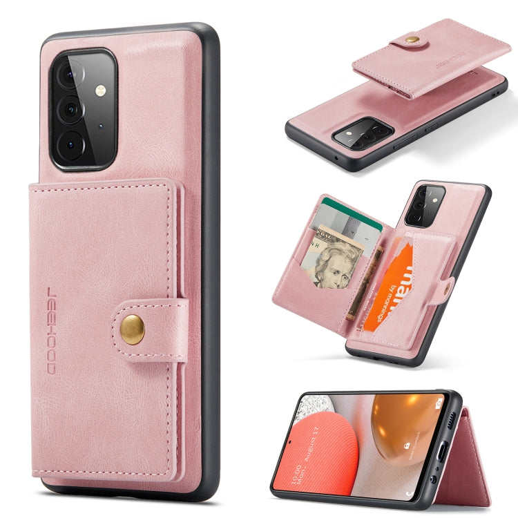 JEEHOOD Retro Magnetic Detachable Wallet Case Samsung A72 4G / 5G