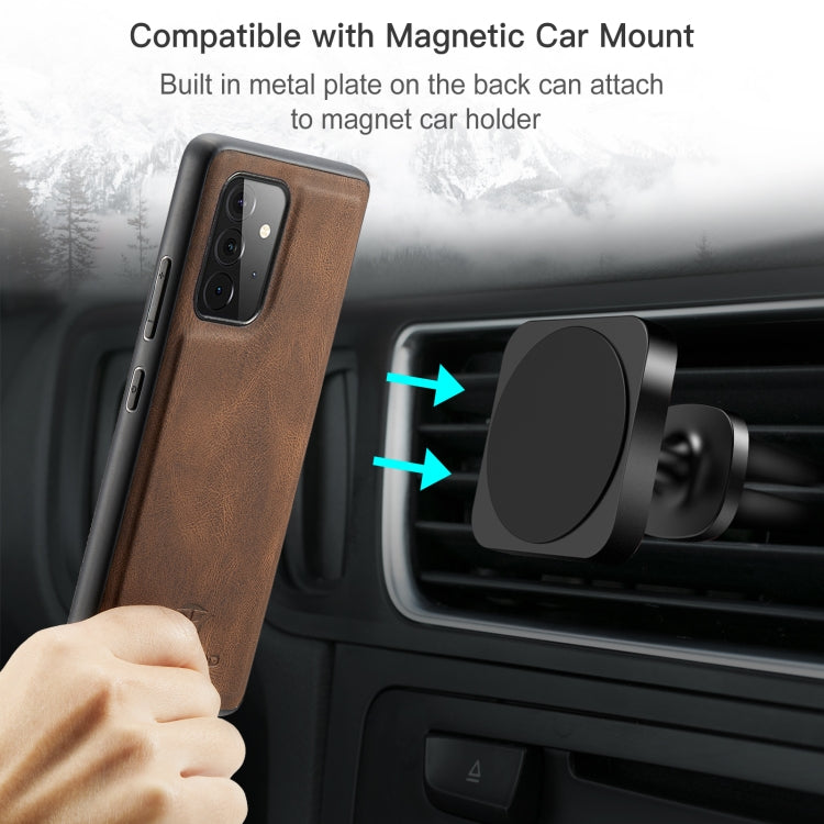 JEEHOOD Retro Magnetic Detachable Wallet Case Samsung A72 4G / 5G