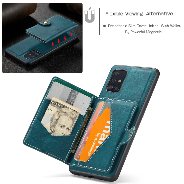 JEEHOOD Retro Magnetic Detachable Wallet Case Samsung A71 5G