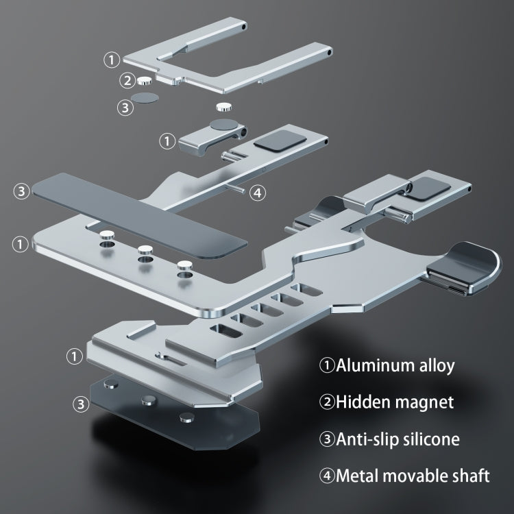 R-JUST Foldable Magnetic Flakes Aluminum Alloy Desktop Holder HZ06