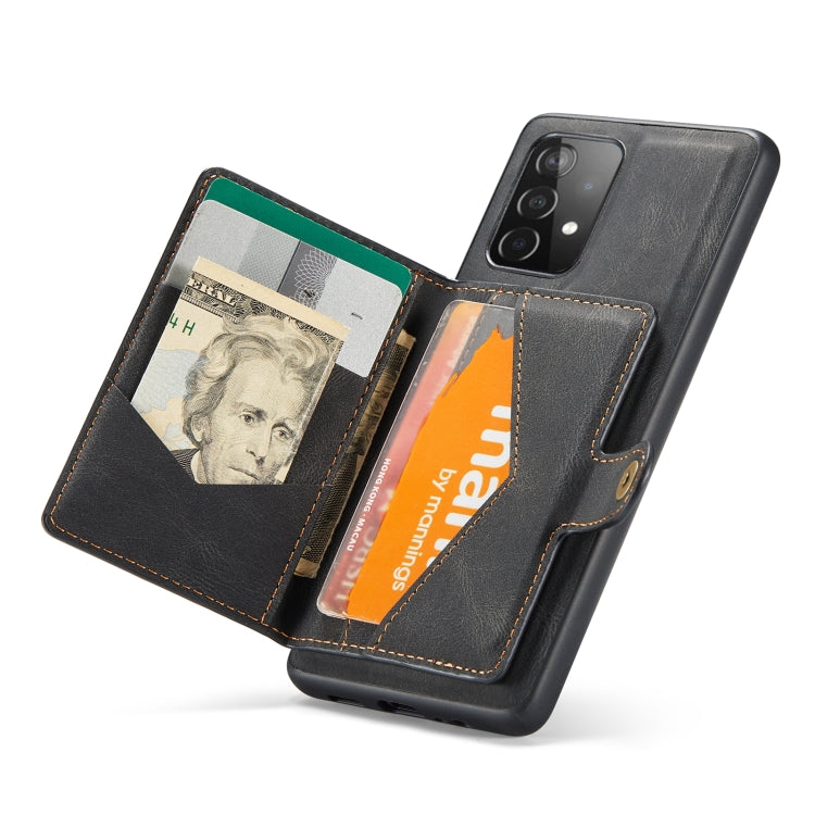 JEEHOOD Retro Magnetic Detachable Wallet Case Samsung A32 5G