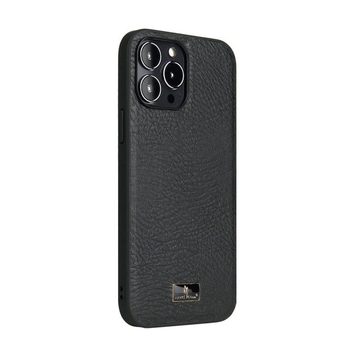 Fierre Shann Leather Texture Case iPhone 12 / 12 Pro