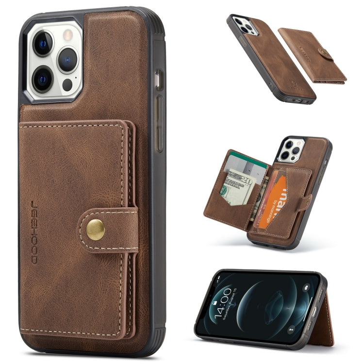 JEEHOOD Retro Magnetic Detachable Wallet Case iPhone 13