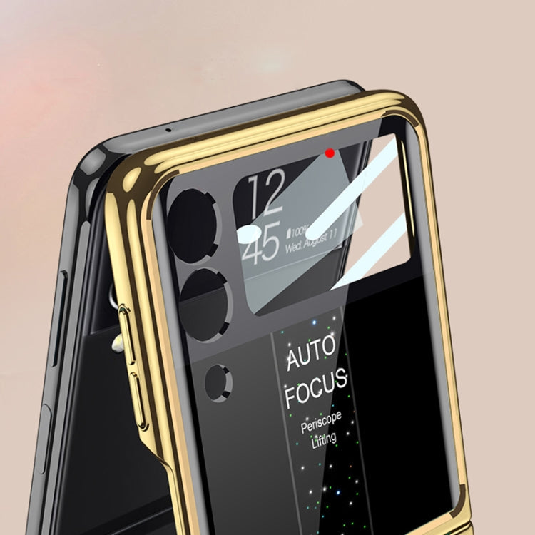 GKK Electroplating Painted Tempered Glass Case Samsung Z Flip3