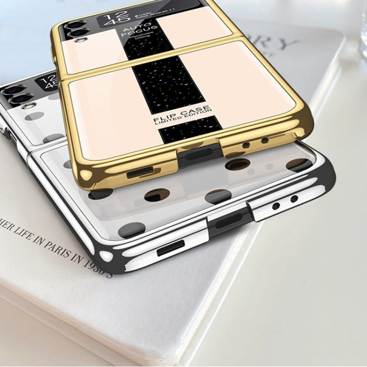 GKK Electroplating Painted Tempered Glass Case Samsung Z Flip3