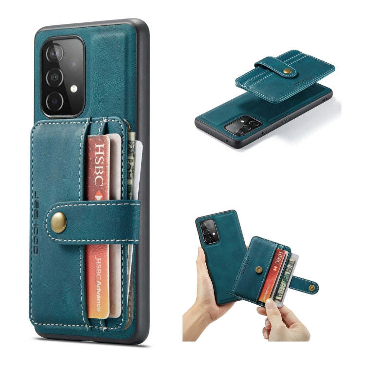 JEEHOOD RFID Blocking Anti-Theft Wallet Case Samsung A32 5G