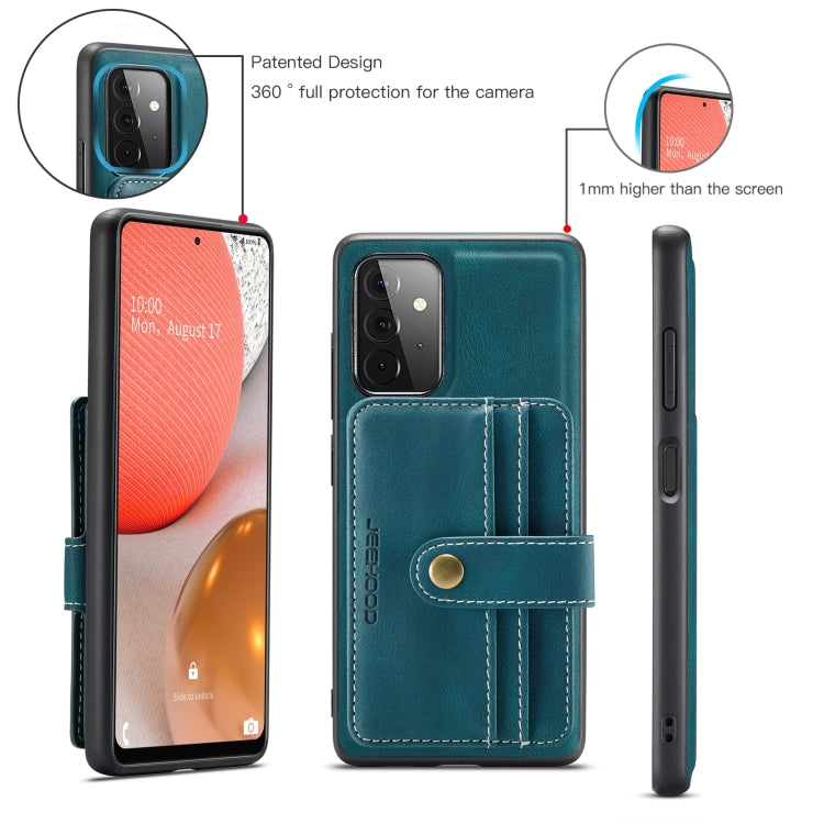 JEEHOOD RFID Blocking Anti-Theft Wallet Case Samsung A72 4G / 5G