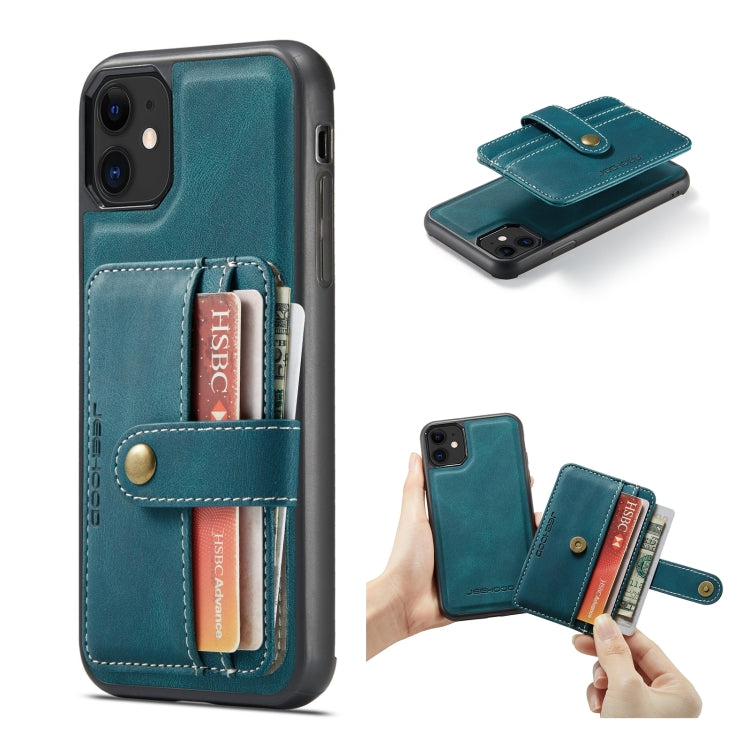 JEEHOOD RFID Blocking Anti-Theft Wallet Case iPhone 12 / 12 Pro