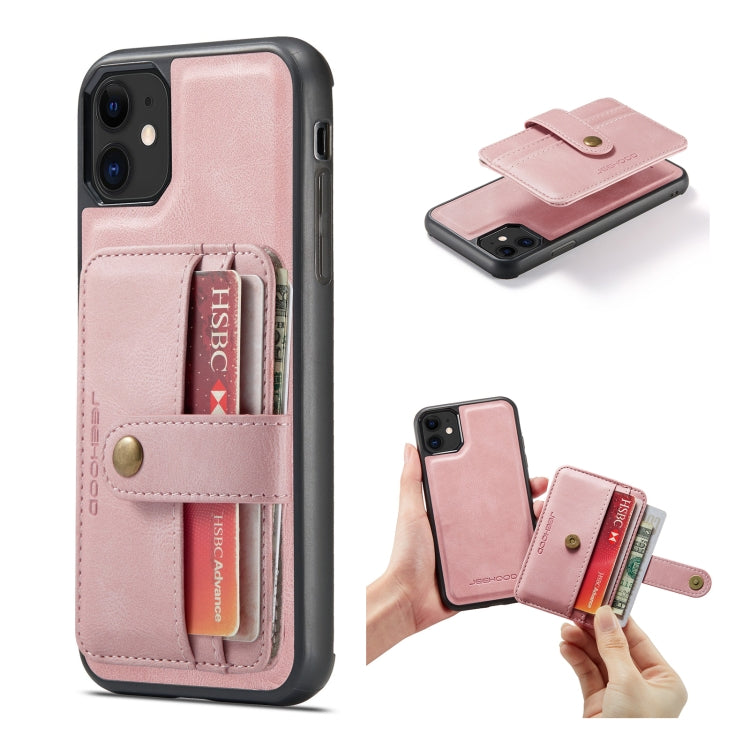 JEEHOOD RFID Blocking Anti-Theft Wallet Case iPhone 12 / 12 Pro