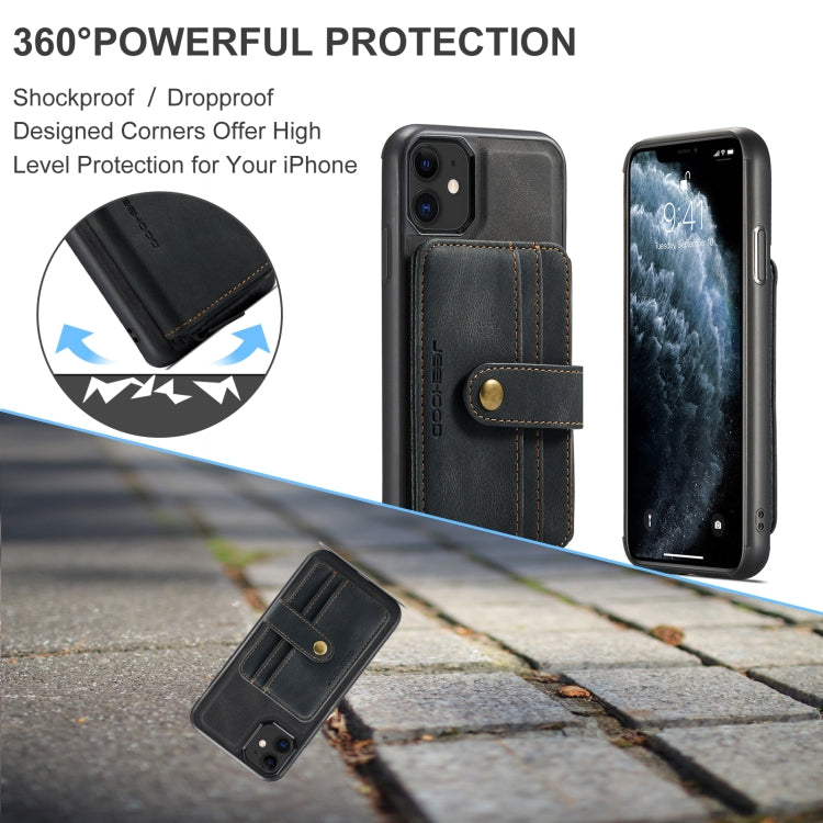 JEEHOOD RFID Blocking Anti-Theft Wallet Case iPhone 11