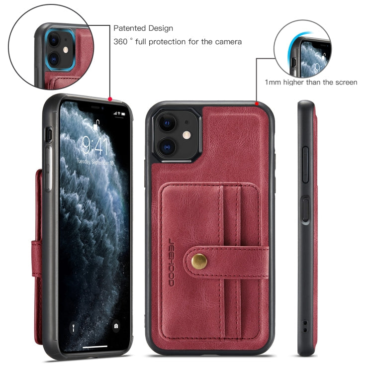 JEEHOOD RFID Blocking Anti-Theft Wallet Case iPhone 11