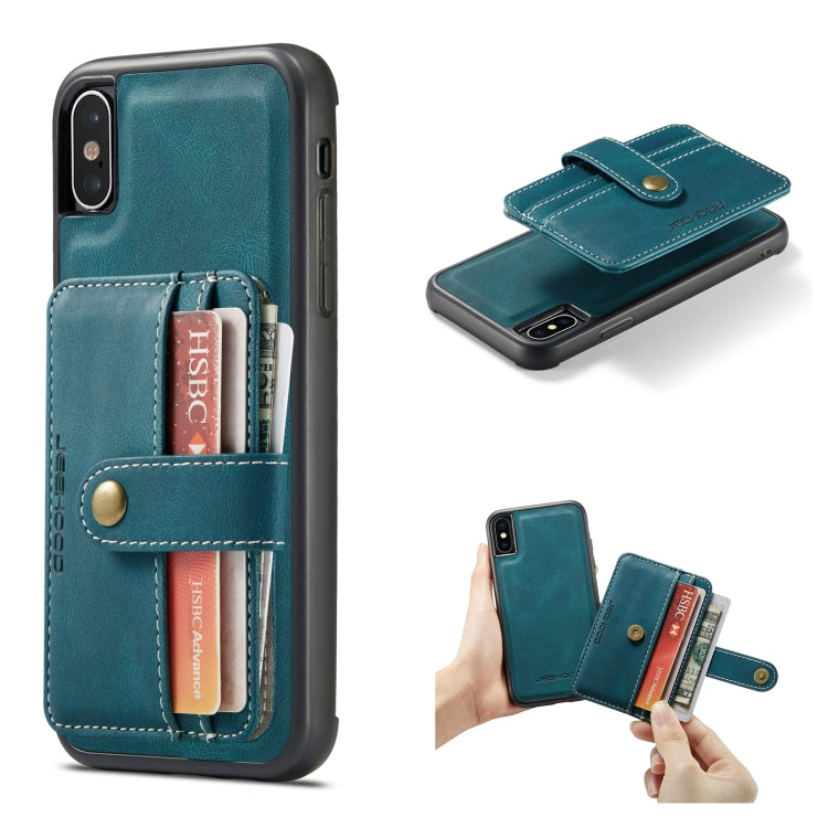 JEEHOOD RFID Blocking Anti-Theft Wallet Case iPhone X / XS