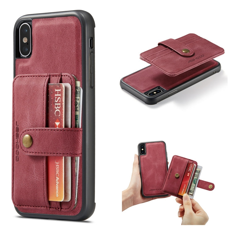 JEEHOOD RFID Blocking Anti-Theft Wallet Case iPhone X / XS