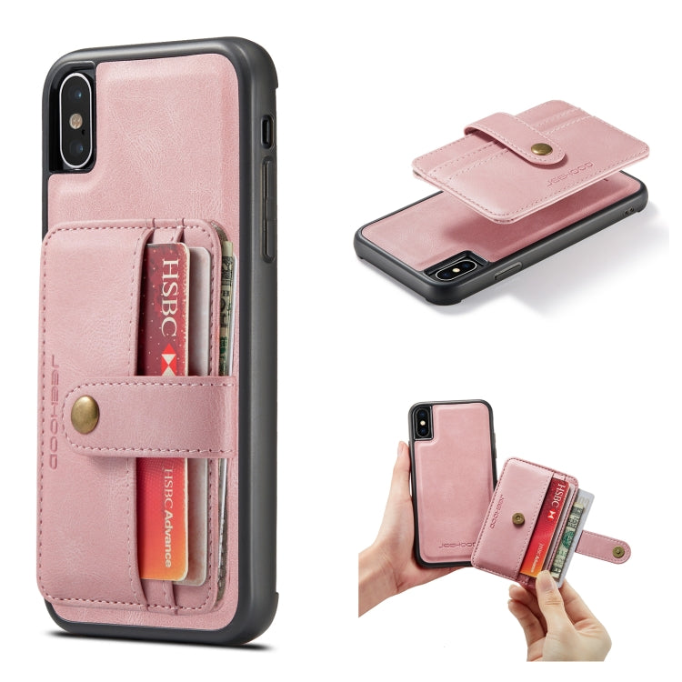 JEEHOOD RFID Blocking Anti-Theft Wallet Case iPhone X / XS