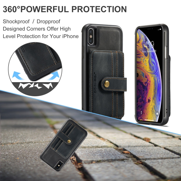 JEEHOOD RFID Blocking Anti-Theft Wallet Case iPhone XR