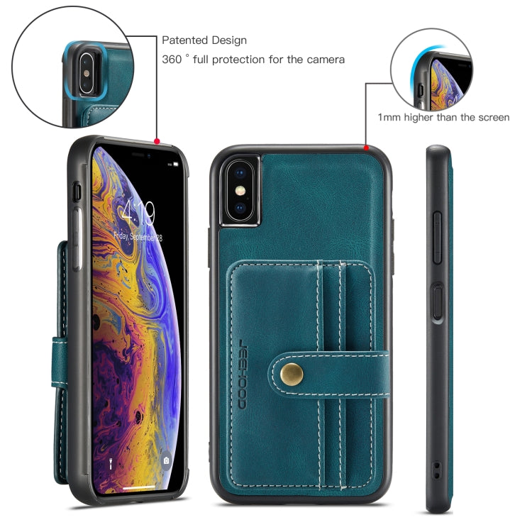 JEEHOOD RFID Blocking Anti-Theft Wallet Case iPhone XR