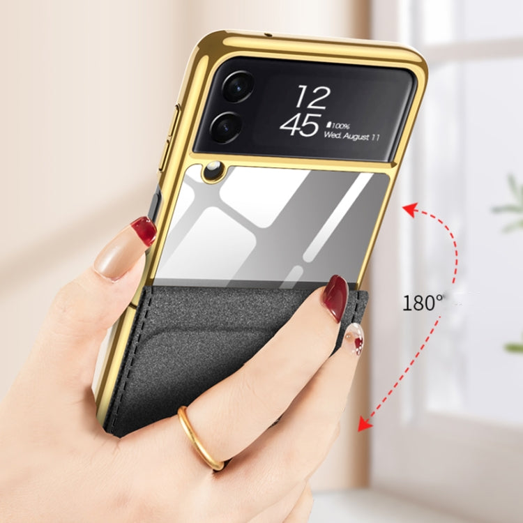 GKK Plating Leather Full Coverage Case Samsung Z Flip 3