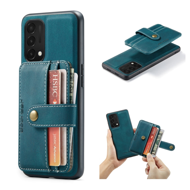 JEEHOOD RFID Blocking Anti-Theft Wallet Case OnePlus Nord N200 5G