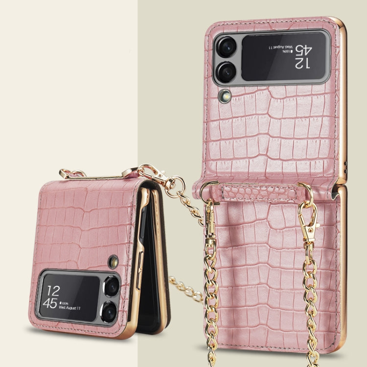 GKK Texture Leather Beauty Bag Case with Strap Samsung Z Flip3