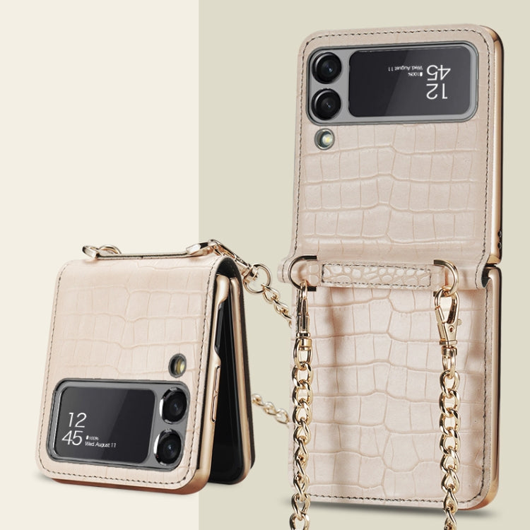 GKK Texture Leather Beauty Bag Case with Strap Samsung Z Flip3