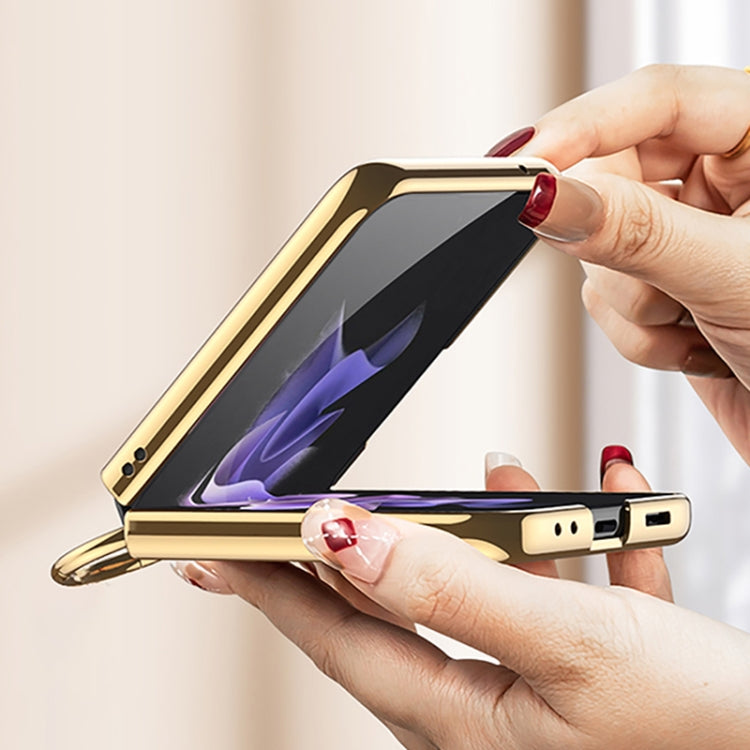 GKK Integrated Solid Plating Case with Ring Holder Samsung Z Flip3