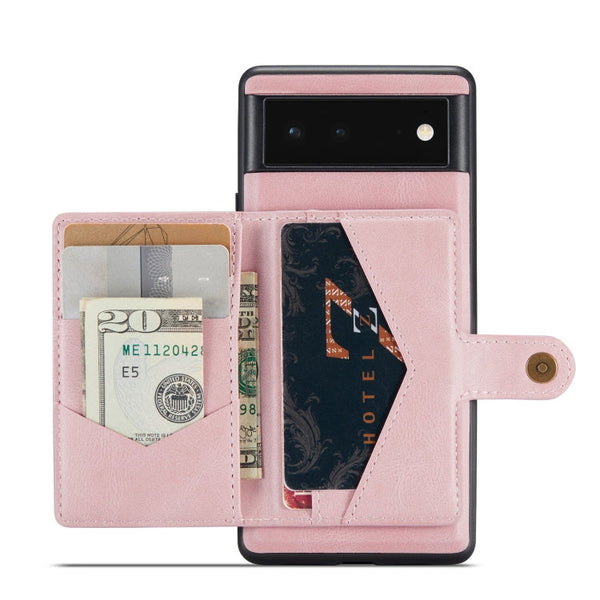 JEEHOOD Retro Magnetic Detachable Wallet Case Google Pixel