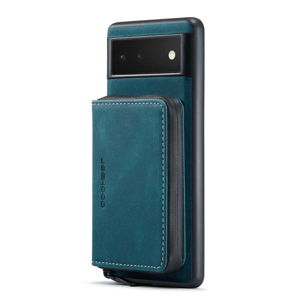 JEEHOOD Magnetic Zipper Flip Leather Case Google Pixel