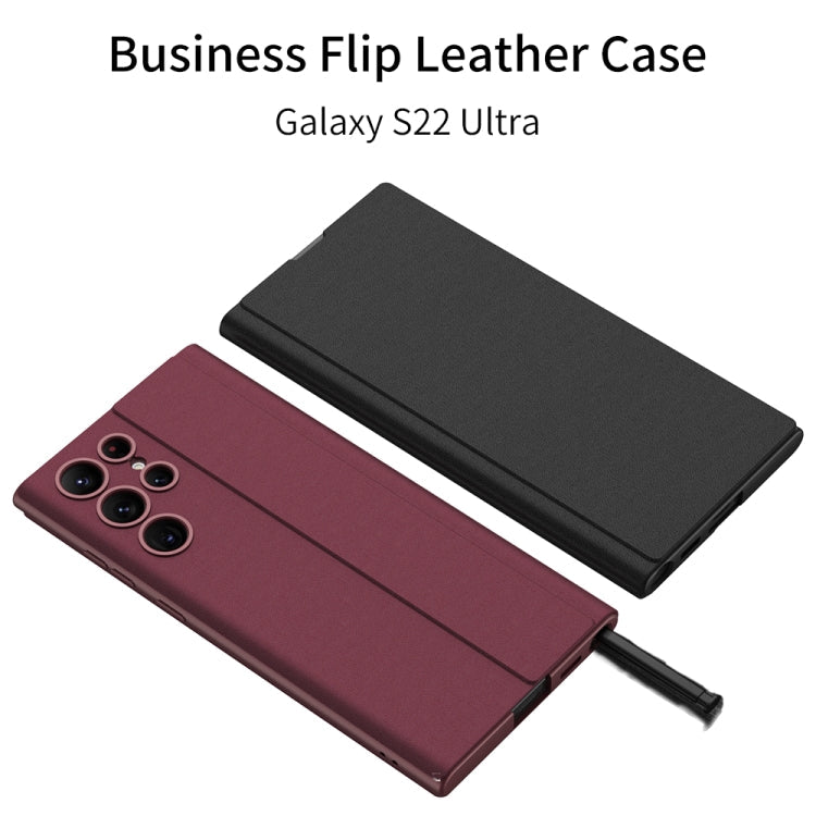 GKK Flip Leather Case with Stylus Pen Samsung S22 Ultra