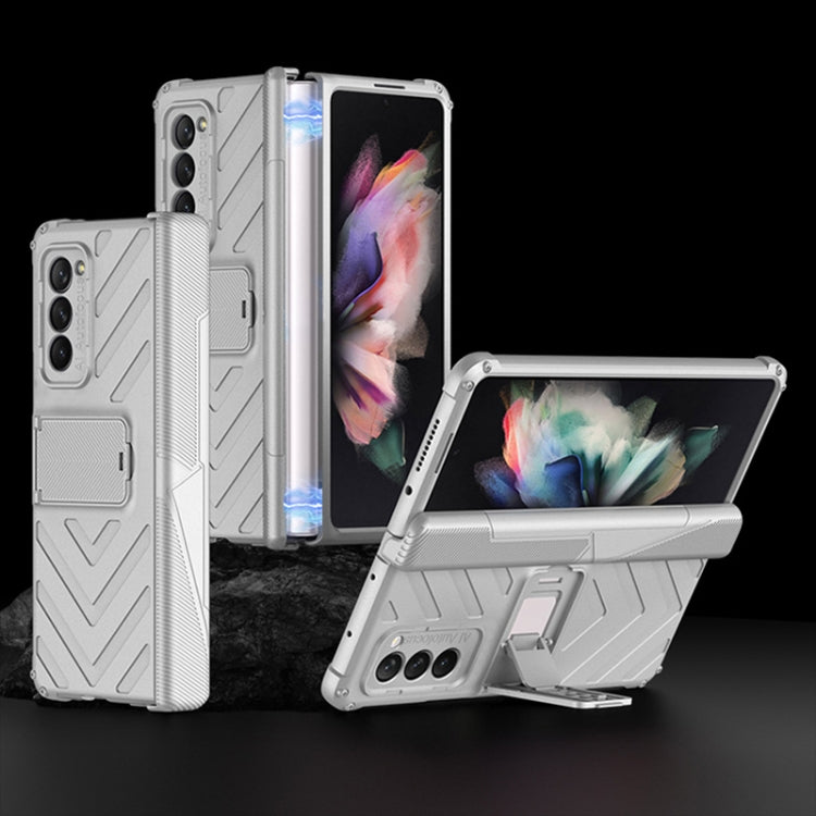 GKK Integrated Magnetic Armor Flip Case with Holder Samsung Z Fold2 5G