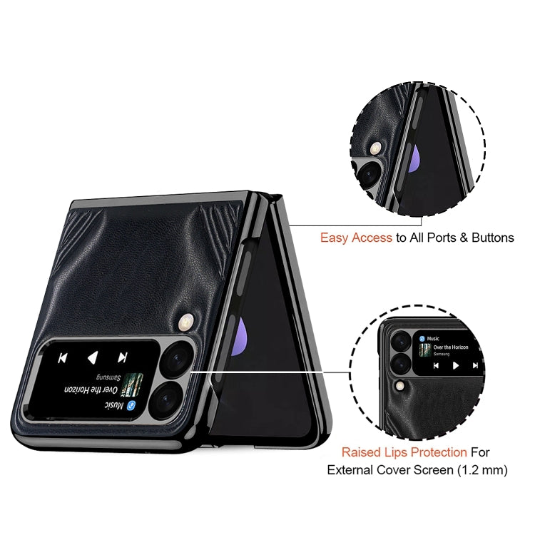 GKK Car Design Leather Texture Case Samsung Z Flip3