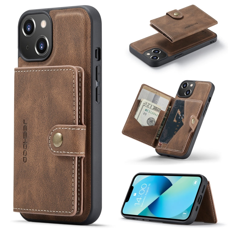 JEEHOOD Retro Magnetic Detachable Wallet Case iPhone 14