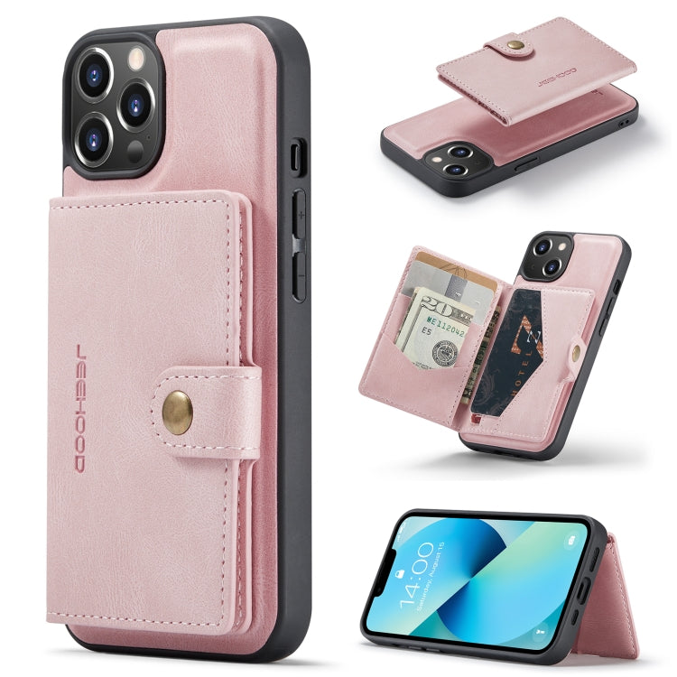 JEEHOOD Retro Magnetic Detachable Wallet Case iPhone 14