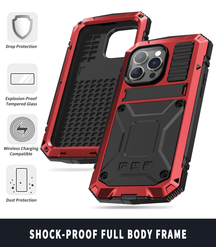 R-JUST KickStand Metal Protective Case iPhone 14 Pro