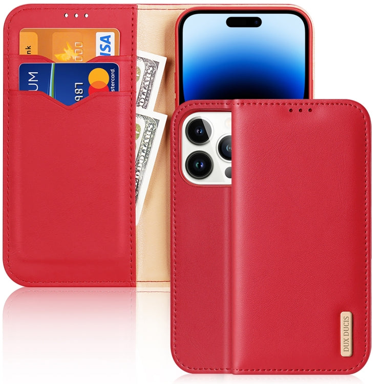 DUX DUCIS Hivo Leather Flip Case iPhone 14 Pro