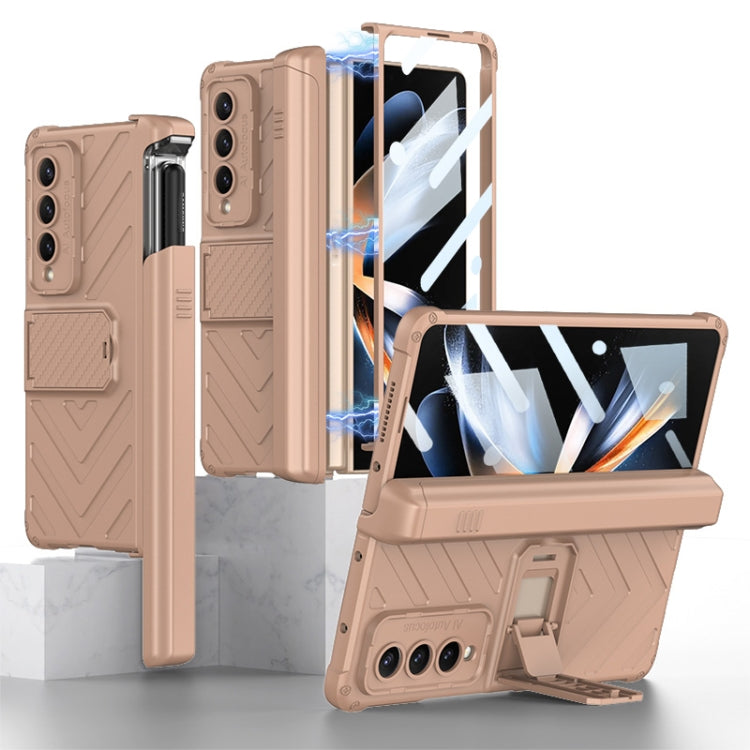 GKK Integrated Magnetic Armor Flip Case With Pen Box Samsung Z Fold4