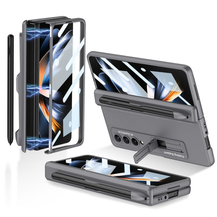 GKK Magnetic Hinge Flip Case with Holder & Pen Slot Samsung Z Fold4