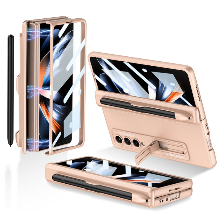 GKK Magnetic Hinge Flip Case with Holder & Pen Slot Samsung Z Fold4