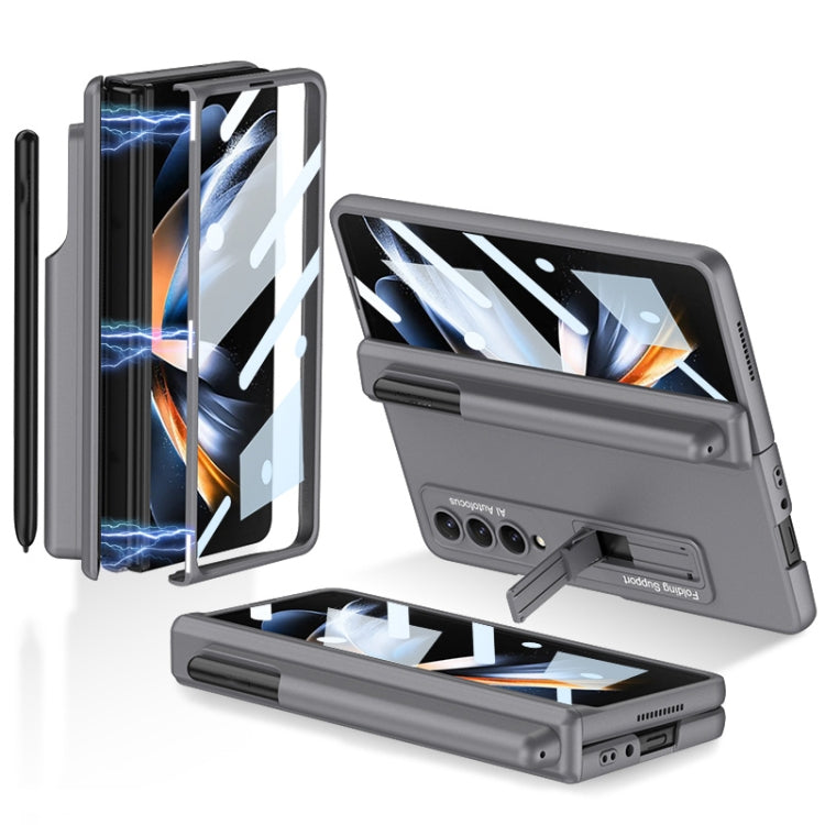 GKK Magnetic Hinge Flip Case with Pen Holder & Holder Samsung Z Fold4