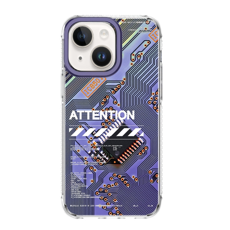 Mutural Modern Circuit Board Printed Case iPhone 14