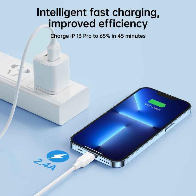 JOYROOM 2.4A USB to Lightning 0.25m Fast Charging Data Cable S-UL012A9