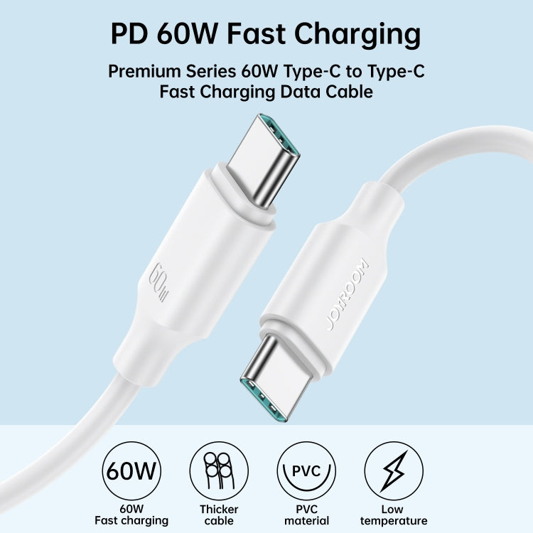 JOYROOM 60W USB-C/Type-C to USB-C/Type-C 1m Fast Charging Data Cable S-CC060A9
