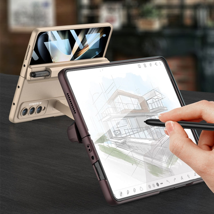 GKK Integrated Magnetic Full Coverage Case with Pen Drawer Samsung Z Fold4