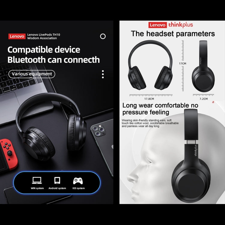 Lenovo TH10 Gaming Sports Noise-cancelling Wireless Headphone