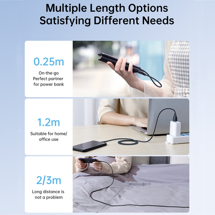 JOYROOM 3A USB to Type-C Surpass Series Fast Charging 0.25m Data Cable